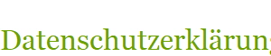 Datenschutzerklrung